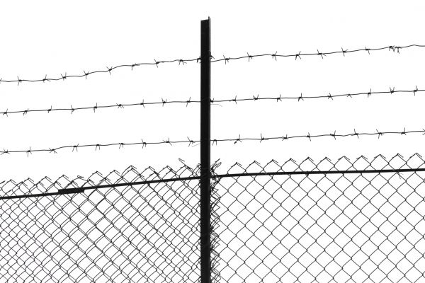Barbed Wire Fence Installation