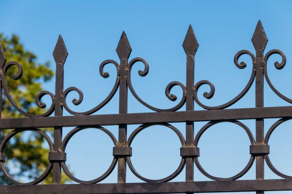 Black Iron Fence Construction